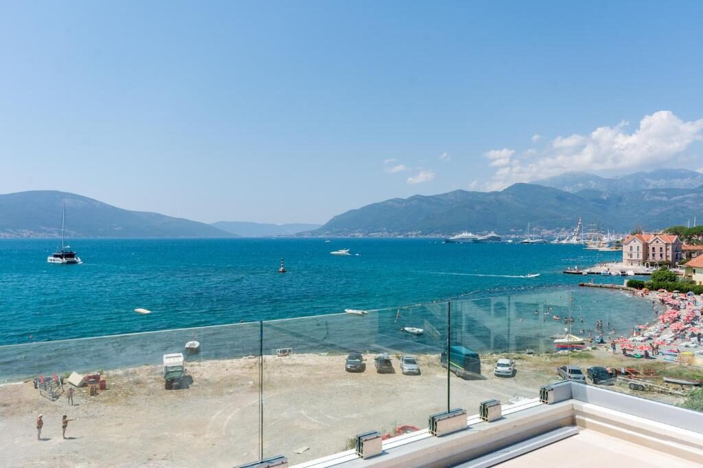 View of Boka Bay and Tivat waterfront from Boka di Mare